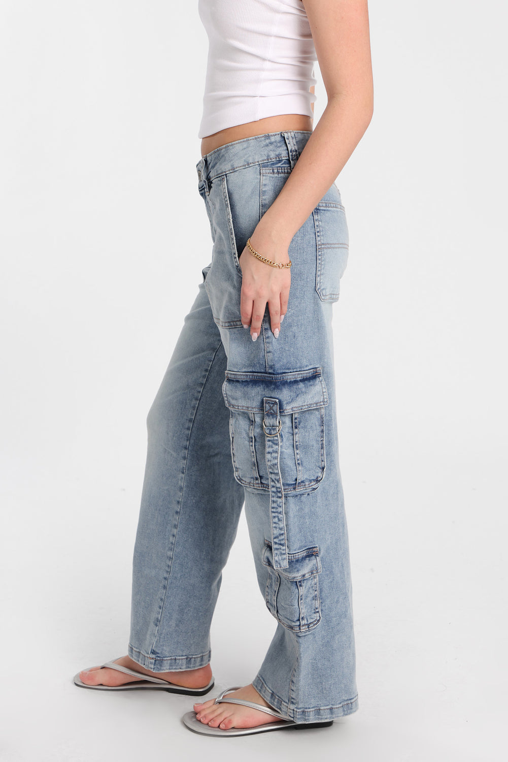 AERO Super High Rise D-Ring Baggy Cargo Jeans AERO Super High Rise D-Ring Baggy Cargo Jeans