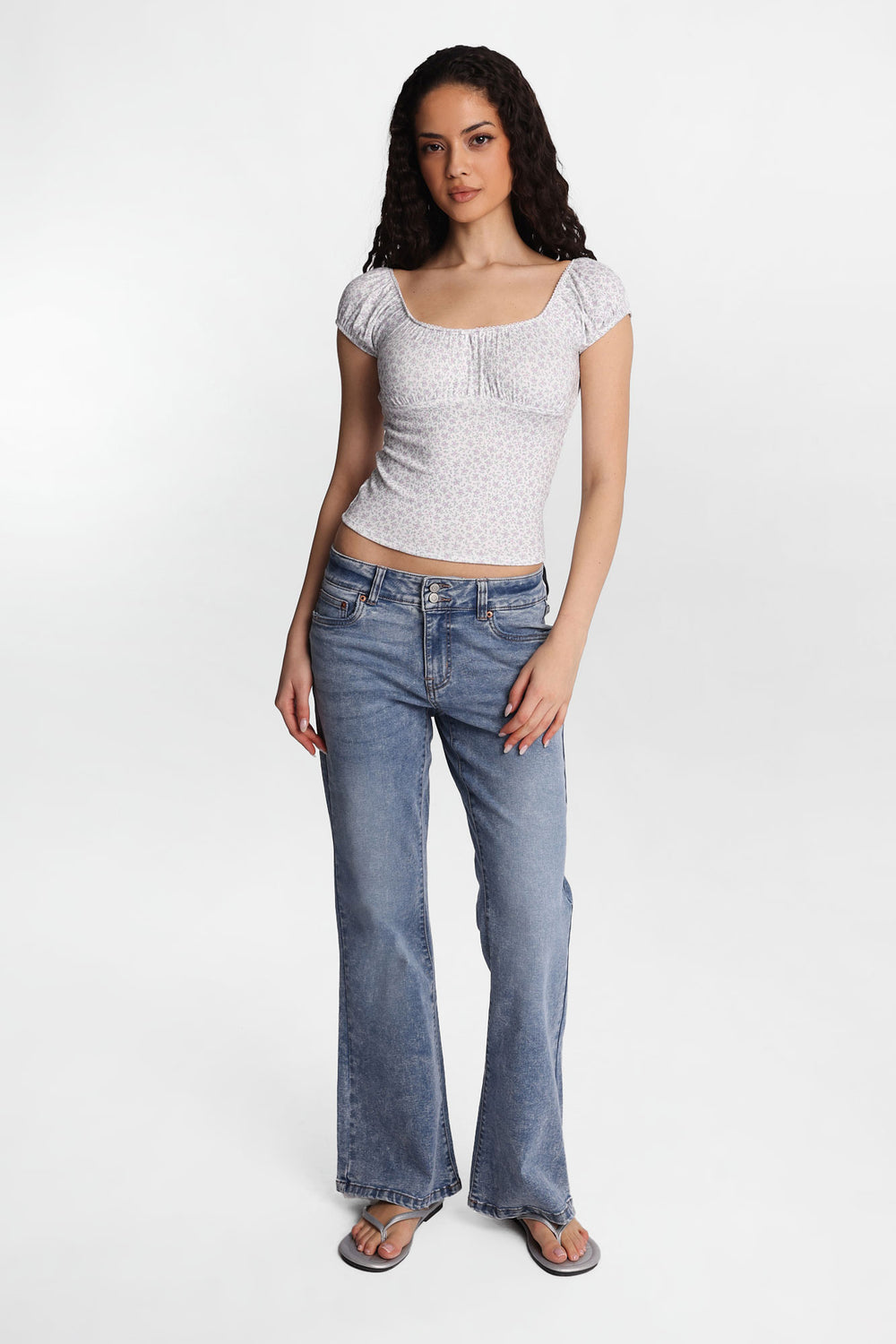 Jeans évasé taille basse AERO Jeans évasé taille basse AERO