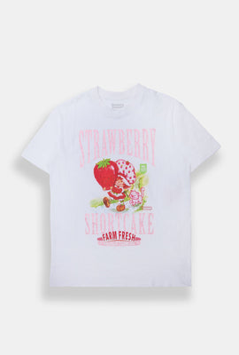 T-shirt boyfriend imprimé Strawberry Shortcake