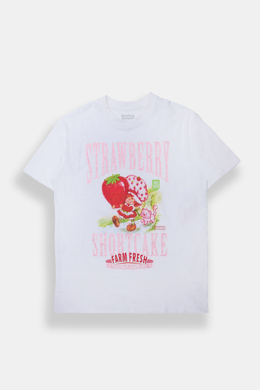 Strawberry Shortcake Farm Fresh Graphic Boyfriend Tee Strawberry Shortcake Farm Fresh Graphic Boyfriend Tee