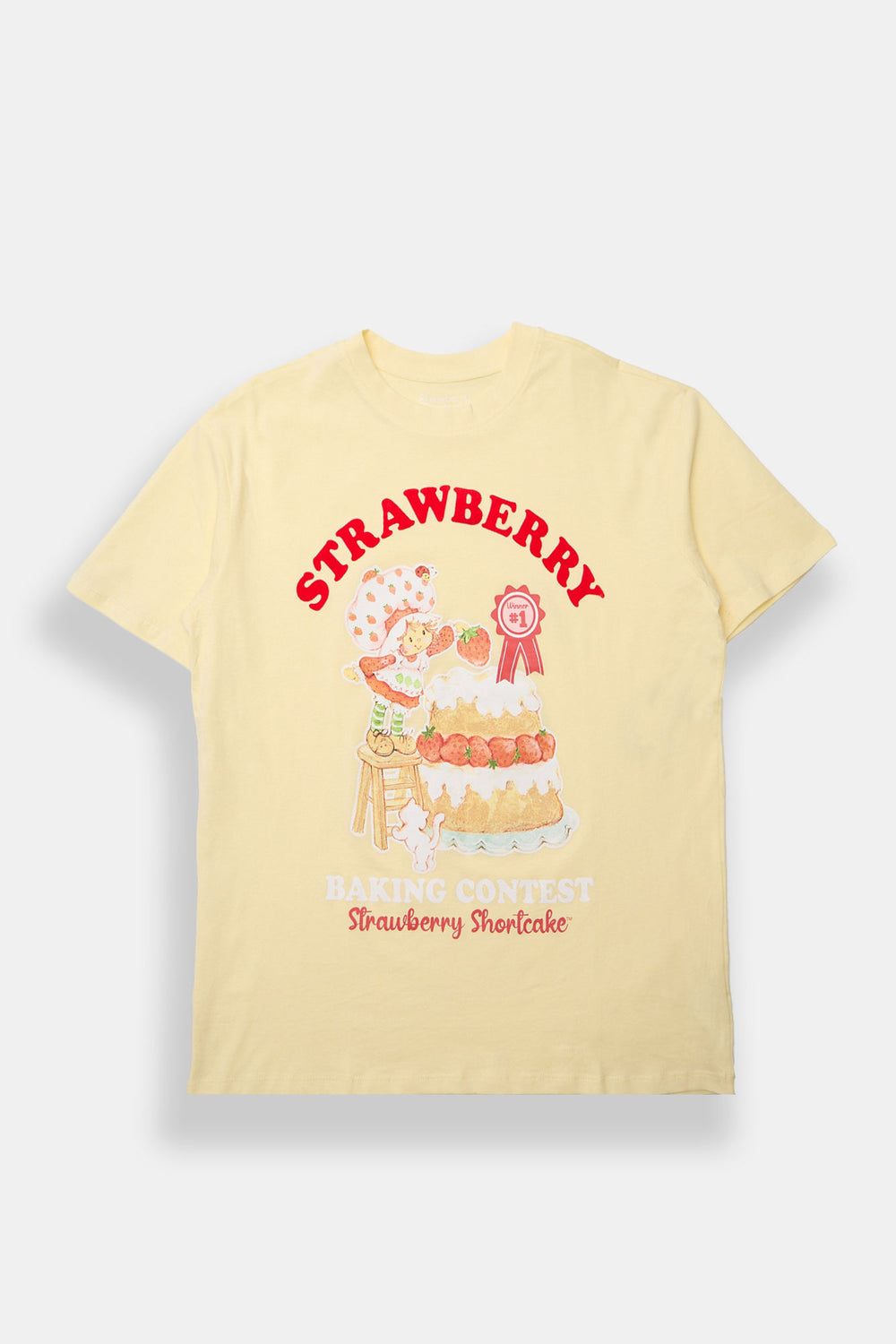 Strawberry Shortcake Baking Contest Graphic Boyfriend Tee Strawberry Shortcake Baking Contest Graphic Boyfriend Tee