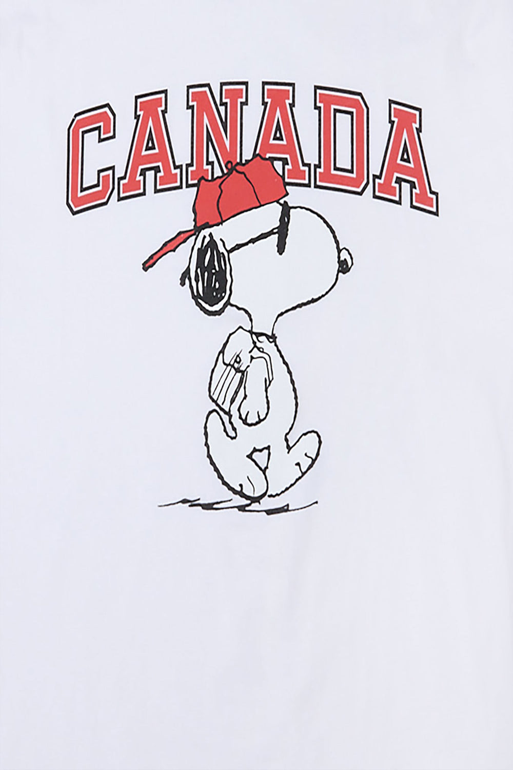 Womens Snoopy Canada Boyfriend Tee Womens Snoopy Canada Boyfriend Tee