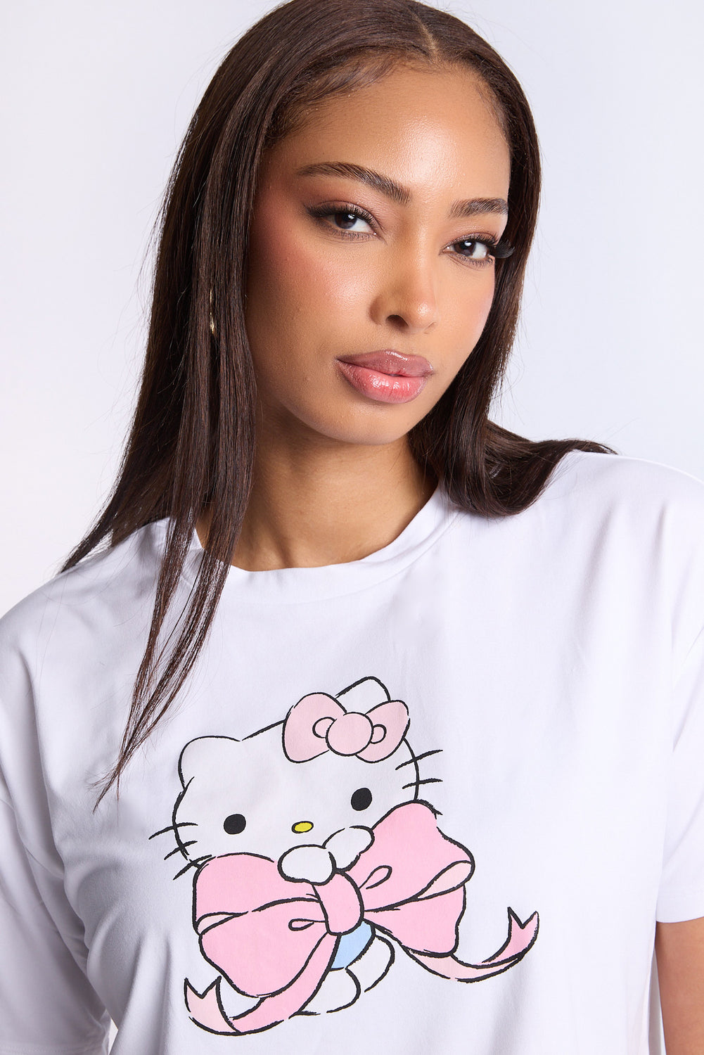 Hello Kitty Bow 2-Piece Pajama Tee & Short Set Hello Kitty Bow 2-Piece Pajama Tee & Short Set