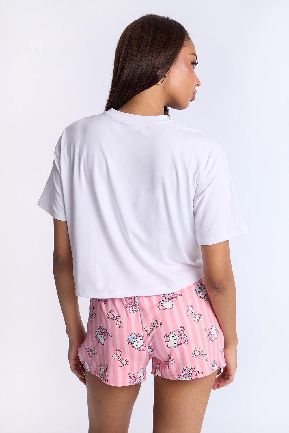 Hello Kitty Bow 2-Piece Pajama Tee & Short Set Hello Kitty Bow 2-Piece Pajama Tee & Short Set