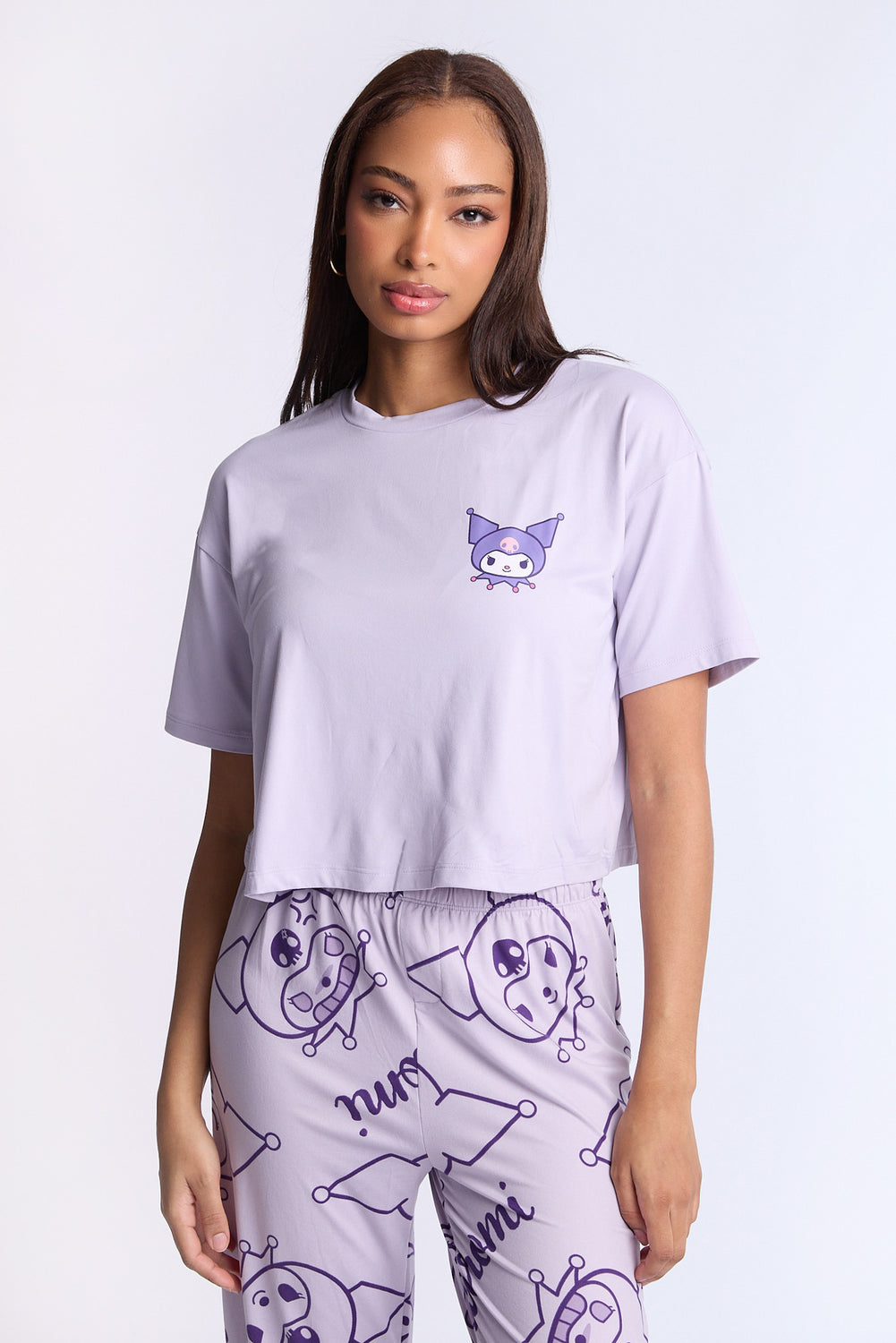 Kuromi 2-Piece Pajama Tee & Pant Set Kuromi 2-Piece Pajama Tee & Pant Set