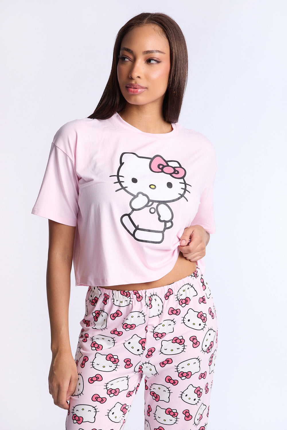 Hello Kitty 2-Piece Pajama Tee & Pant Set Hello Kitty 2-Piece Pajama Tee & Pant Set