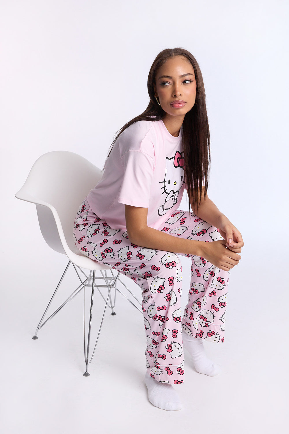 Hello Kitty 2-Piece Pajama Tee & Pant Set Hello Kitty 2-Piece Pajama Tee & Pant Set