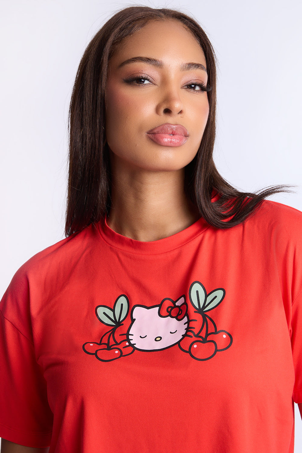 Hello Kitty Cherry 2-Piece Pajama Tee & Pant Set Hello Kitty Cherry 2-Piece Pajama Tee & Pant Set