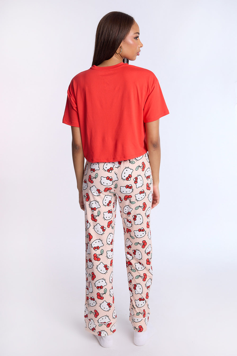 Hello Kitty Cherry 2-Piece Pajama Tee & Pant Set Hello Kitty Cherry 2-Piece Pajama Tee & Pant Set
