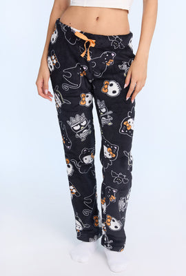 Pantalon de pyjama en peluche Hello Kitty d'Halloween