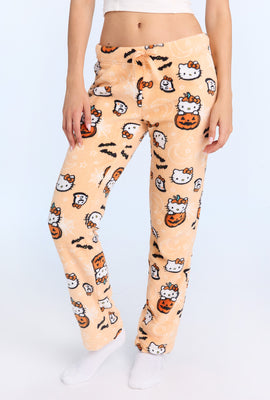 Pantalon de pyjama en peluche Hello Kitty fantôme d'Halloween