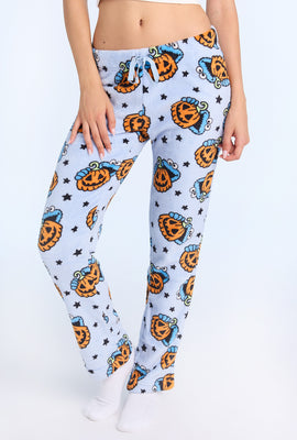 Pantalon de pyjama en peluche Cookie Monster citrouilles
