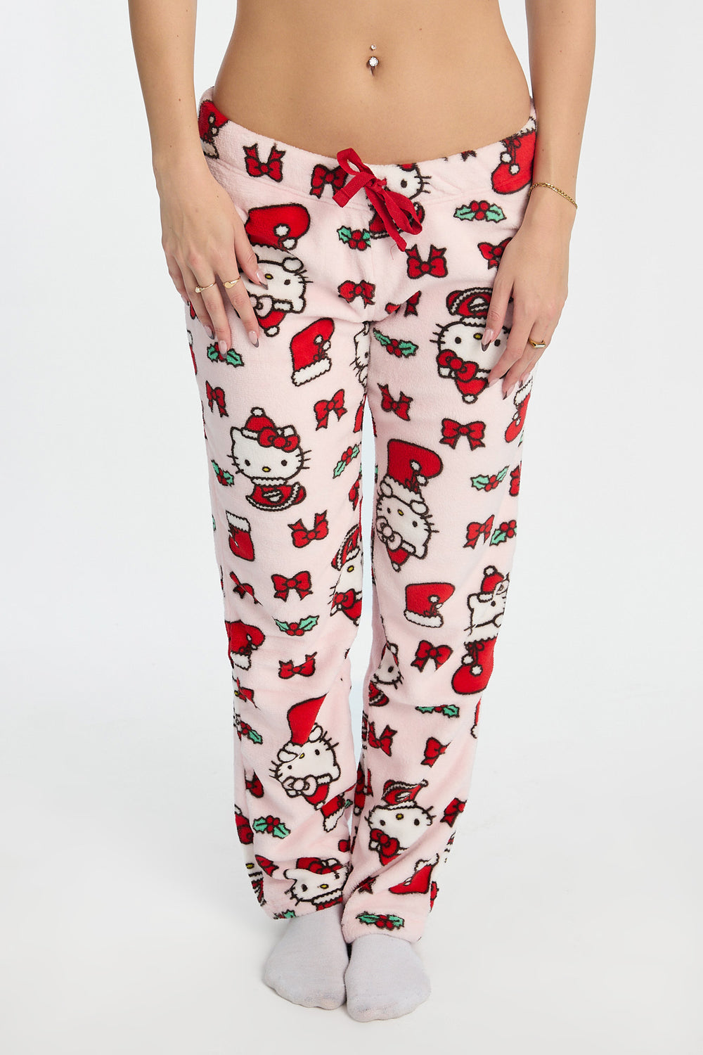 Pantalon de pyjama en peluche bas de Noël Hello Kitty Pantalon de pyjama en peluche bas de Noël Hello Kitty