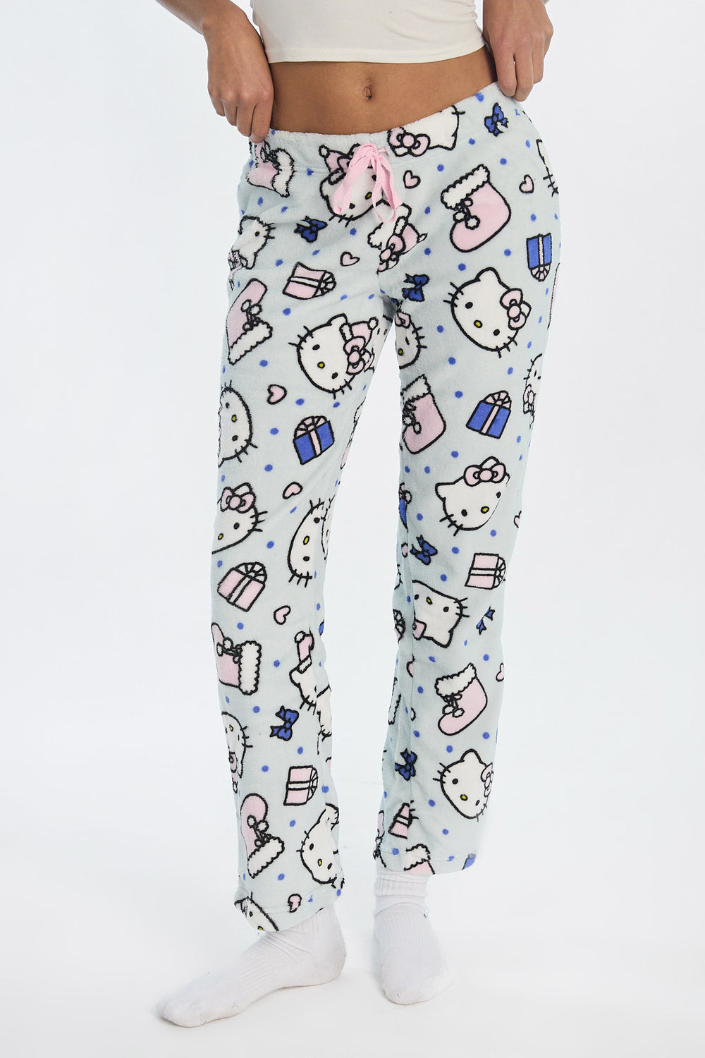 Pantalon de pyjama en peluche cadeaux de Noël Hello Kitty Pantalon de pyjama en peluche cadeaux de Noël Hello Kitty
