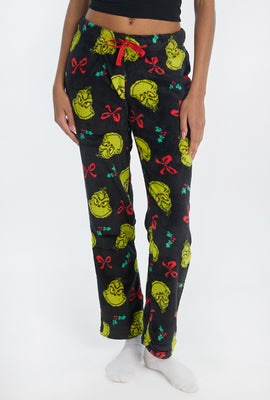 Pantalon de pyjama en peluche noeuds de Noël The Grinch