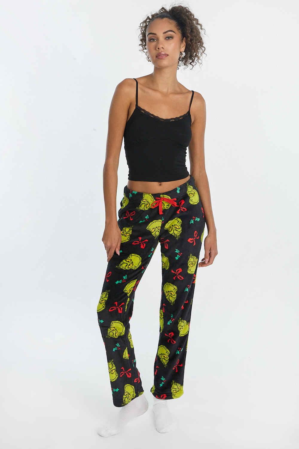 The Grinch Bows Plush Pajama Pant The Grinch Bows Plush Pajama Pant
