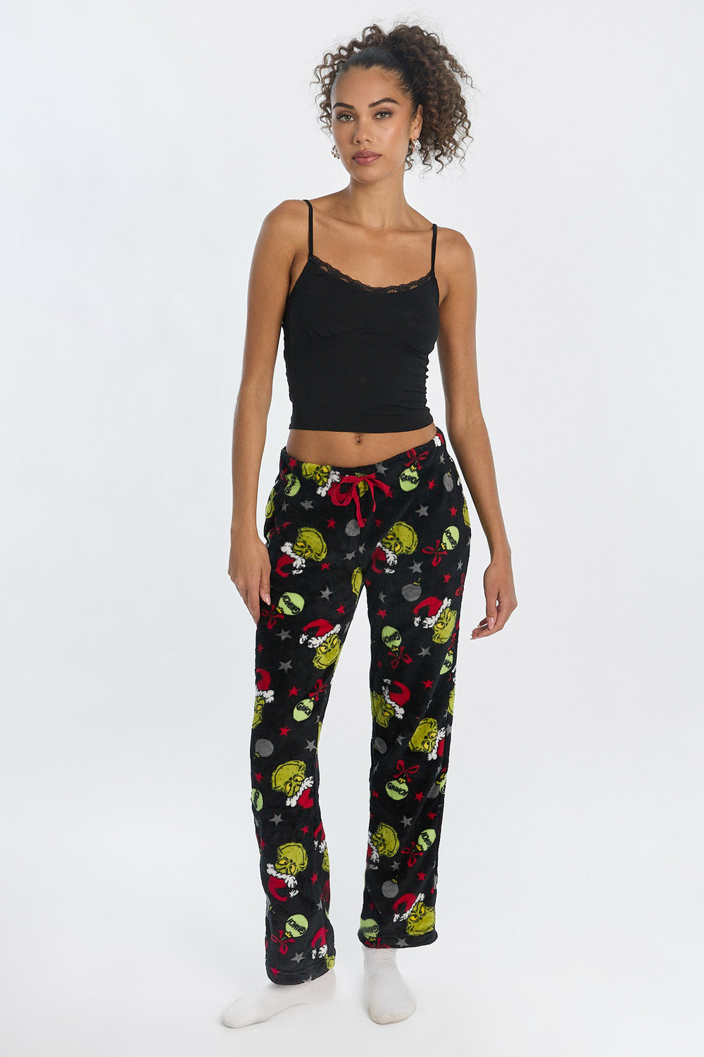 The Grinch Ornaments Plush Pajama Pant The Grinch Ornaments Plush Pajama Pant