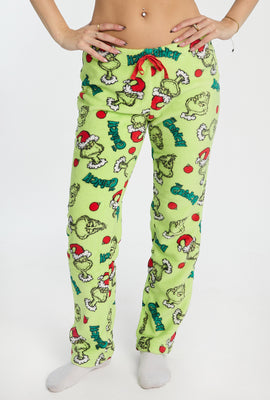 Pantalon de pyjama en peluche imprimé The Grinch