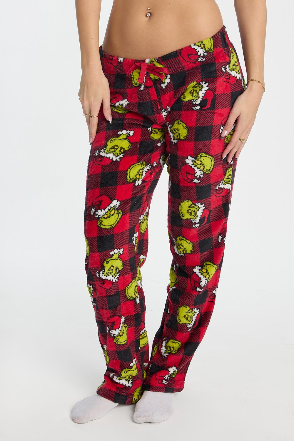 The Grinch Plaid Plush Pajama Pant The Grinch Plaid Plush Pajama Pant