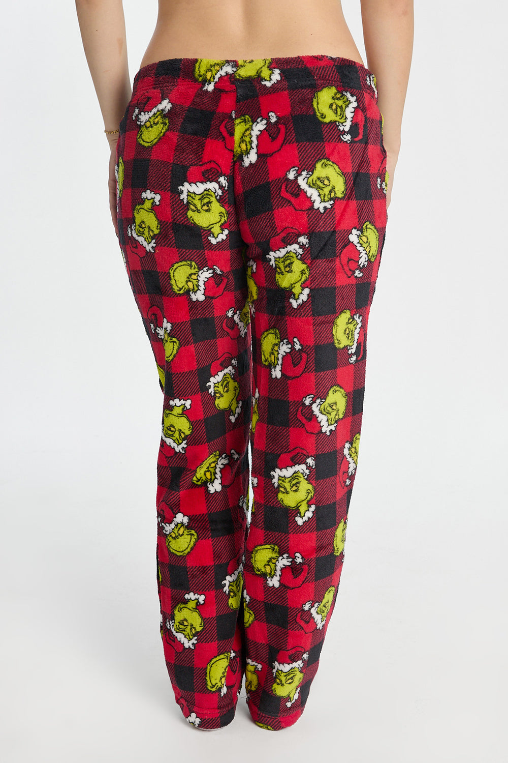 Pantalon de pyjama en peluche à carreaux The Grinch Pantalon de pyjama en peluche à carreaux The Grinch
