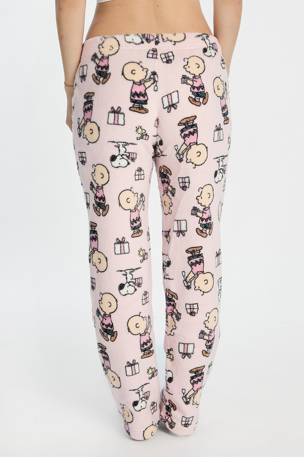 Pantalon de pyjama en peluche imprimé cadeaux Peanuts Snoopy Pantalon de pyjama en peluche imprimé cadeaux Peanuts Snoopy