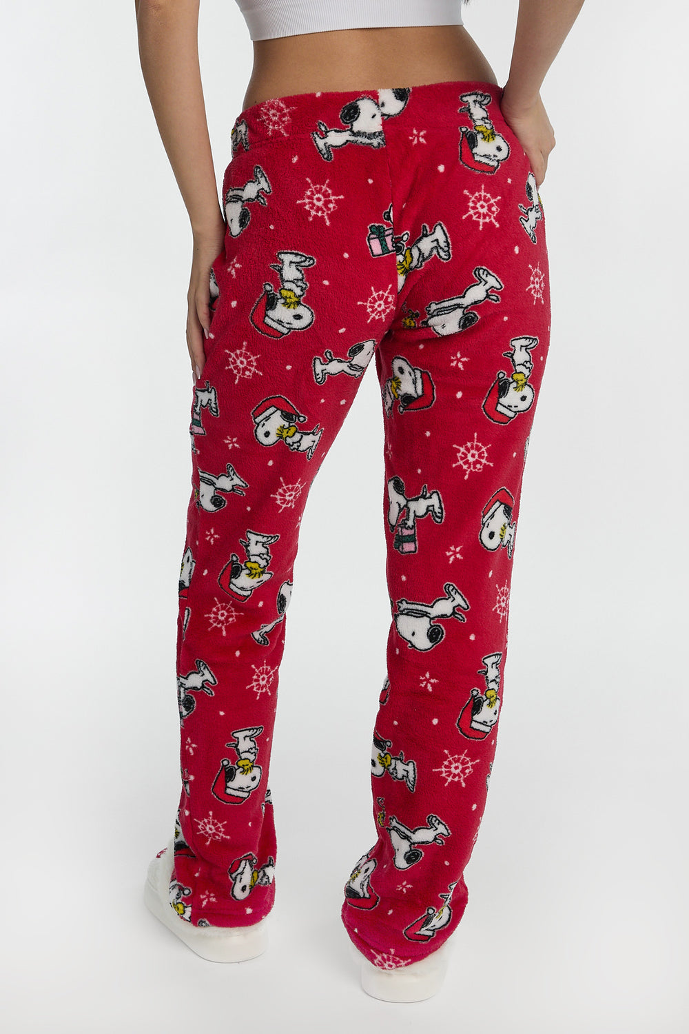 Peanuts Snoopy Snowflakes Plush Pajama Pant Peanuts Snoopy Snowflakes Plush Pajama Pant