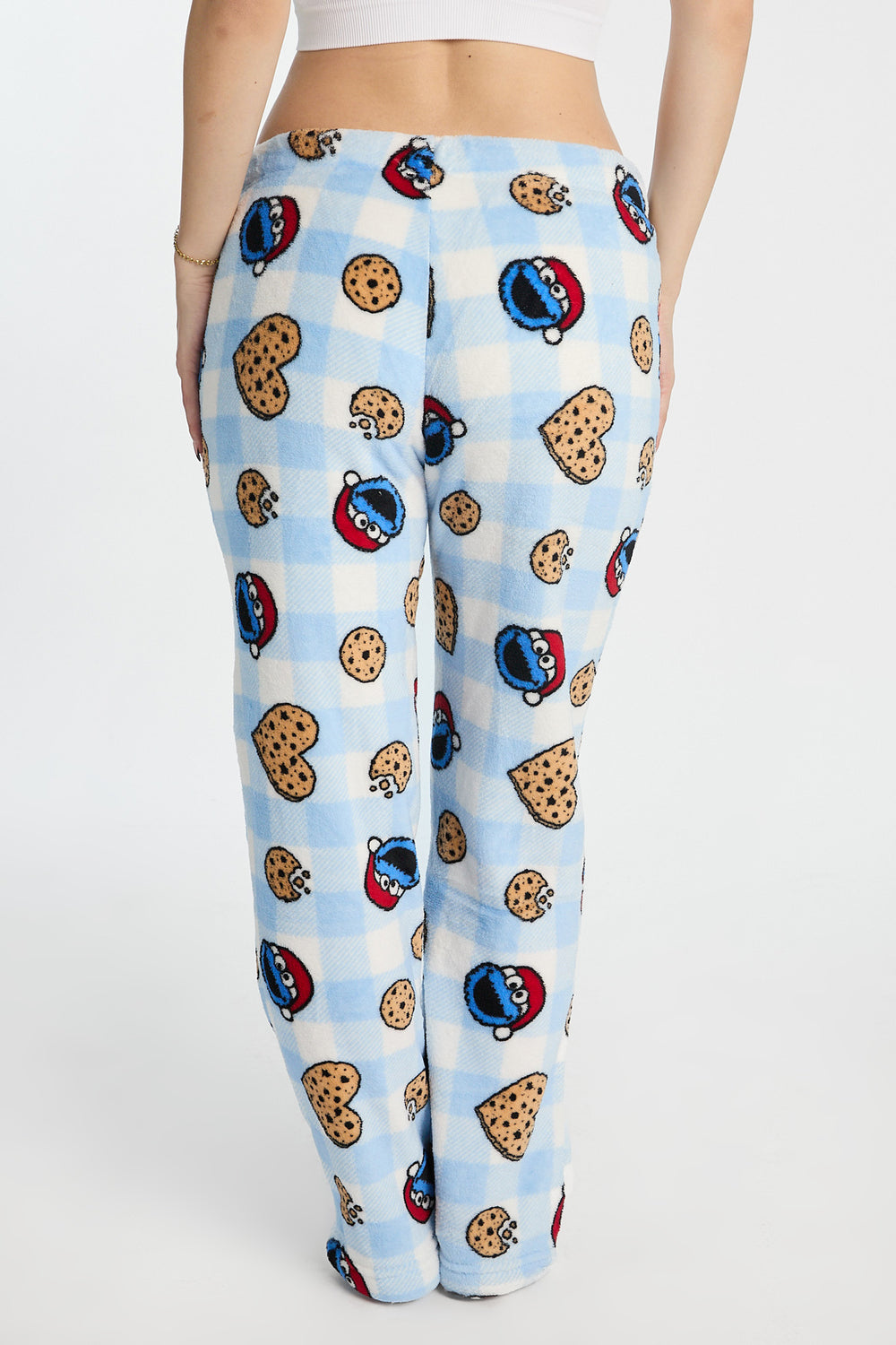 Pantalon de pyjama en peluche imprimé de Noël Cookie Monster Pantalon de pyjama en peluche imprimé de Noël Cookie Monster