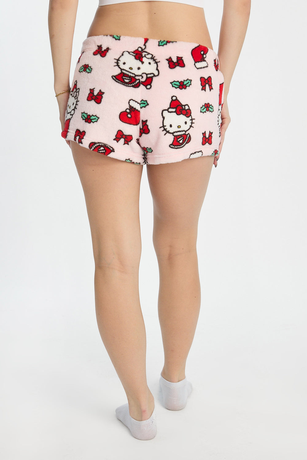 Short de pyjama en peluche bas de Noël Hello Kitty Short de pyjama en peluche bas de Noël Hello Kitty