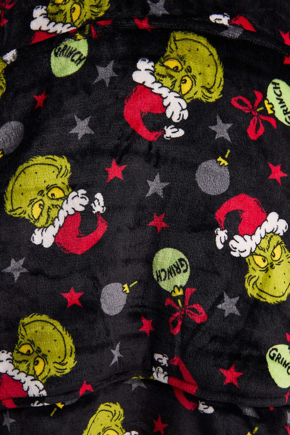 Haut à capuchon couverture imprimé boule de Noël The Grinch Haut à capuchon couverture imprimé boule de Noël The Grinch