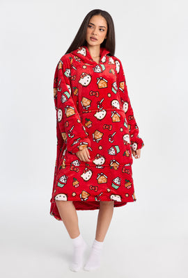 Haut à capuchon couverture imprimé sucre d'orge Hello Kitty
