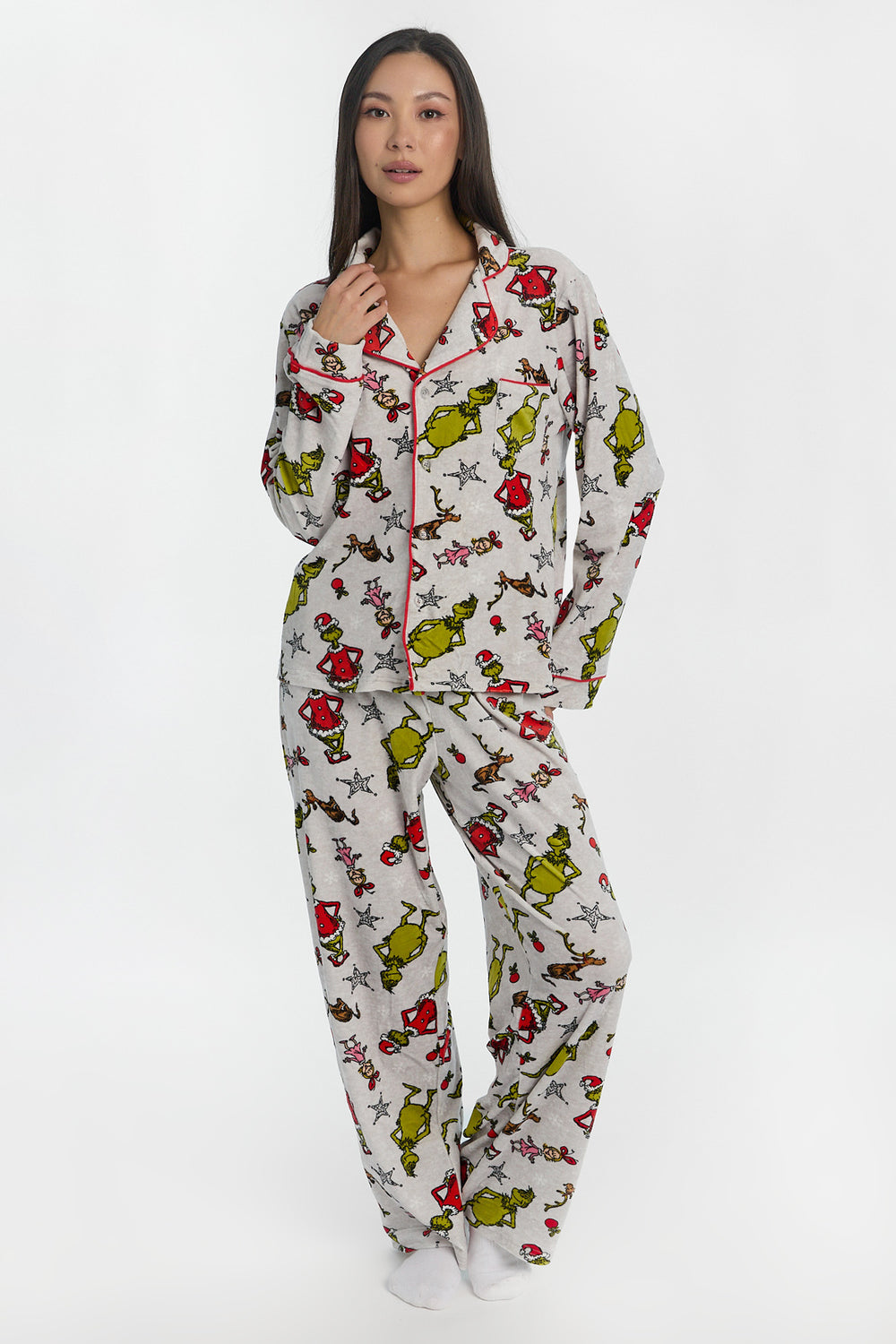 Ensemble de pyjama 2 pièces imprimé Cindy Lou The Grinch Ensemble de pyjama 2 pièces imprimé Cindy Lou The Grinch