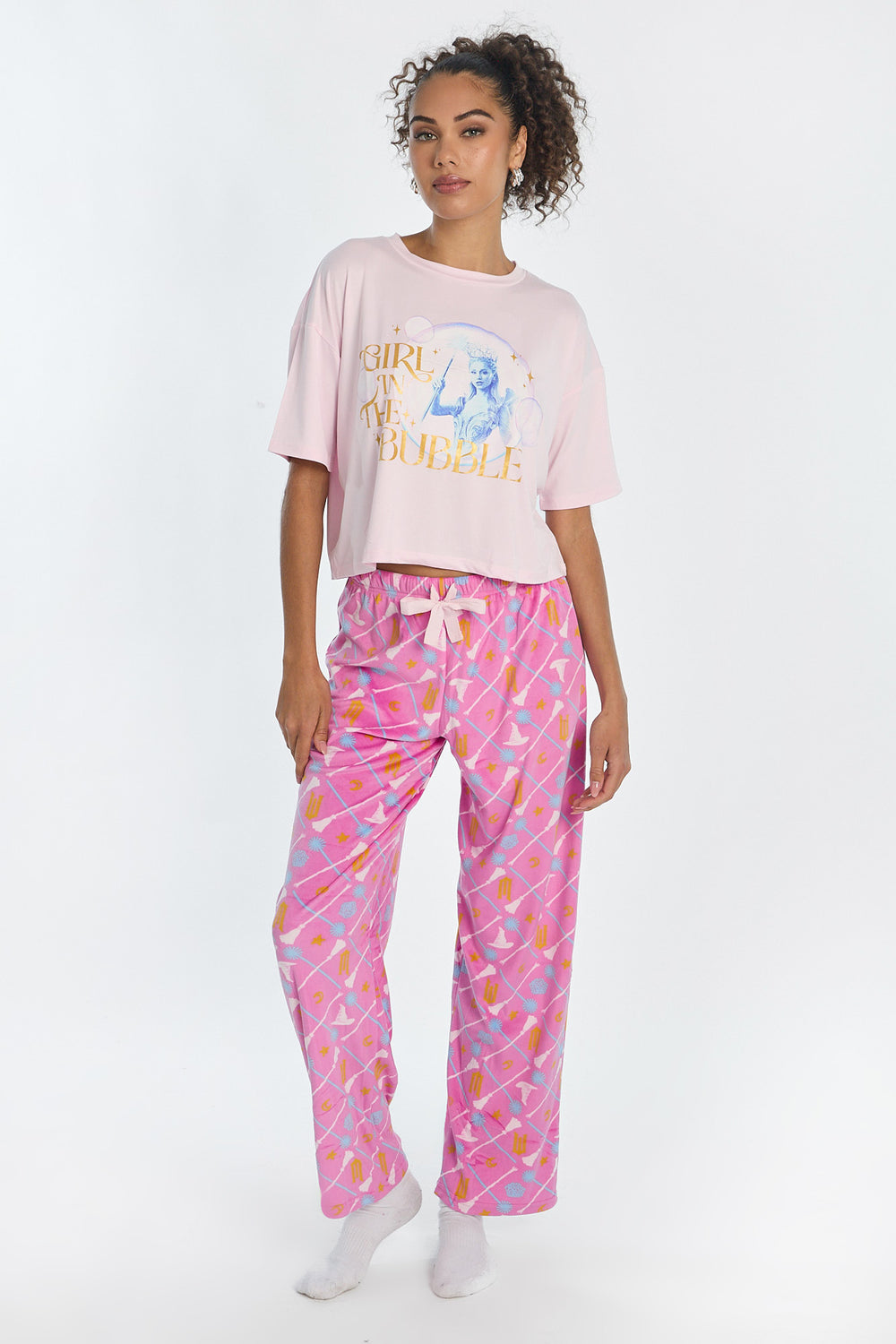 Wicked Bubble 2-Piece Pajama Tee & Pant Set Wicked Bubble 2-Piece Pajama Tee & Pant Set
