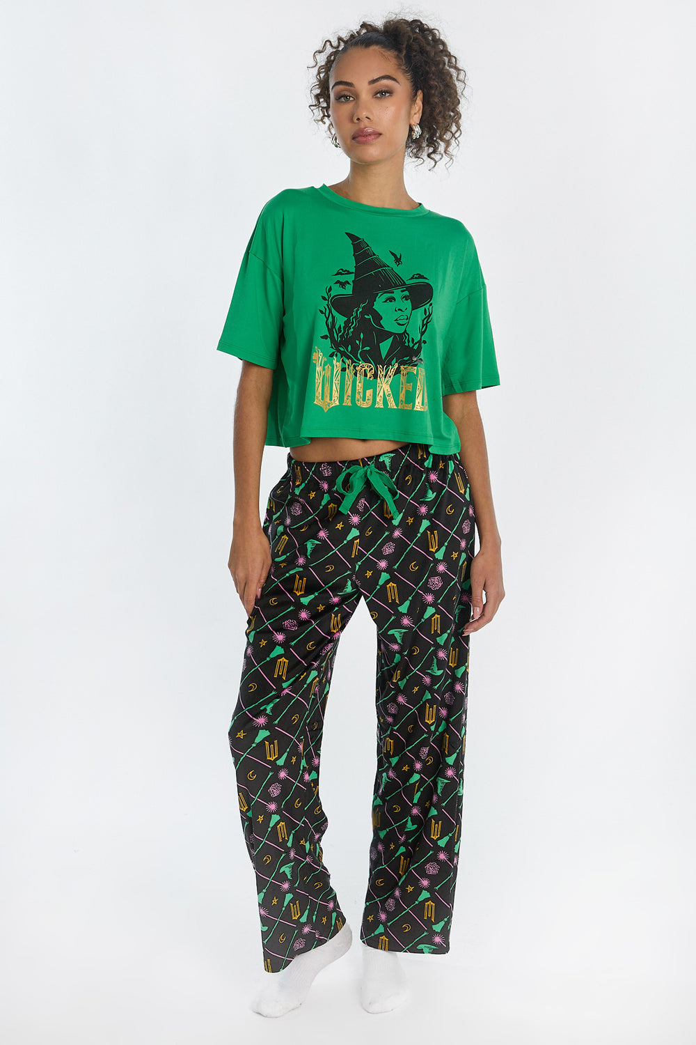 Wicked Elphaba 2-Piece Pajama Tee & Pant Set Wicked Elphaba 2-Piece Pajama Tee & Pant Set