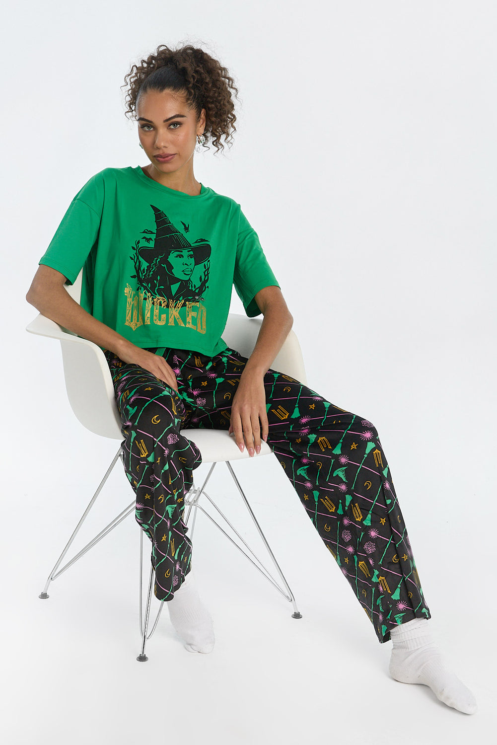 Wicked Elphaba 2-Piece Pajama Tee & Pant Set Wicked Elphaba 2-Piece Pajama Tee & Pant Set