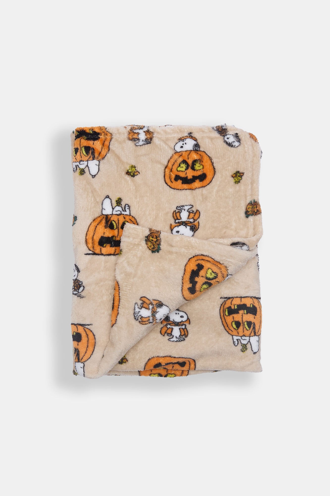 Peanuts Halloween Plush Blanket - Tan / O/S