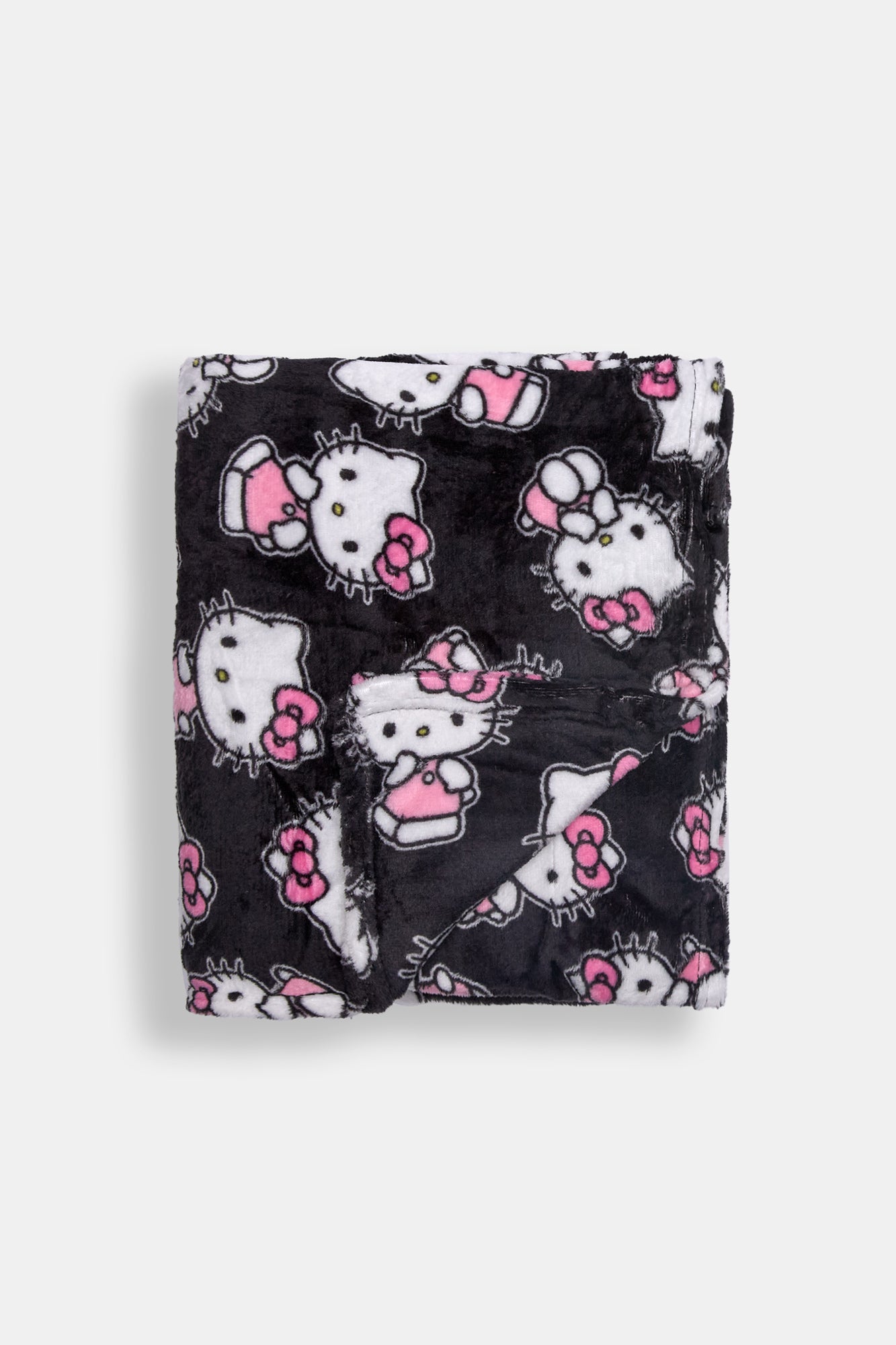 Hello Kitty Plush Blanket - Black / O/S
