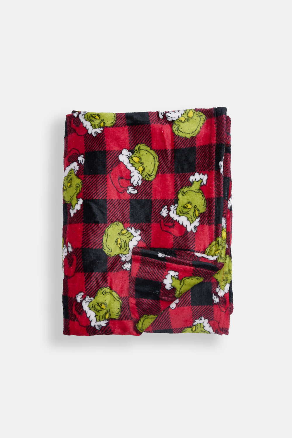 The Grinch Plaid Plush Blanket The Grinch Plaid Plush Blanket