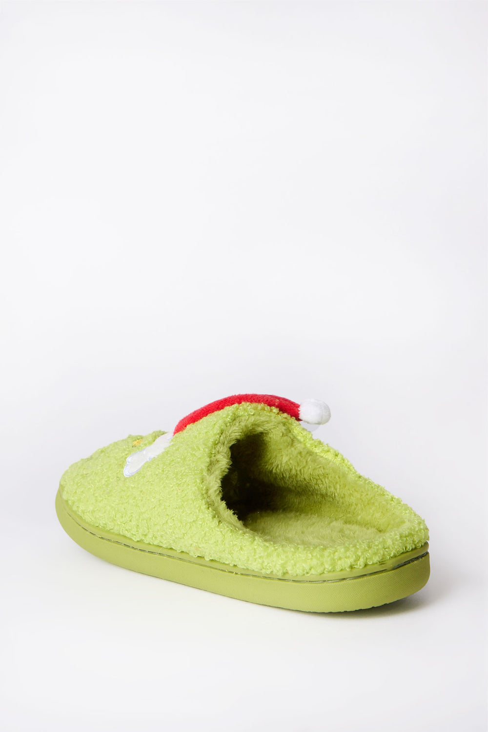 The Grinch Santa Hat Plush Slippers The Grinch Santa Hat Plush Slippers