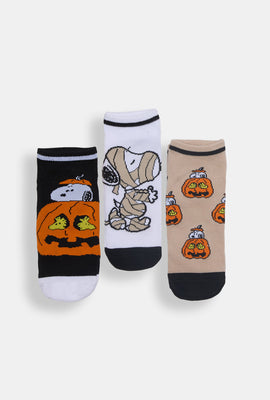 Lot de 3 chaussettes chevilles Peanuts Snoopy