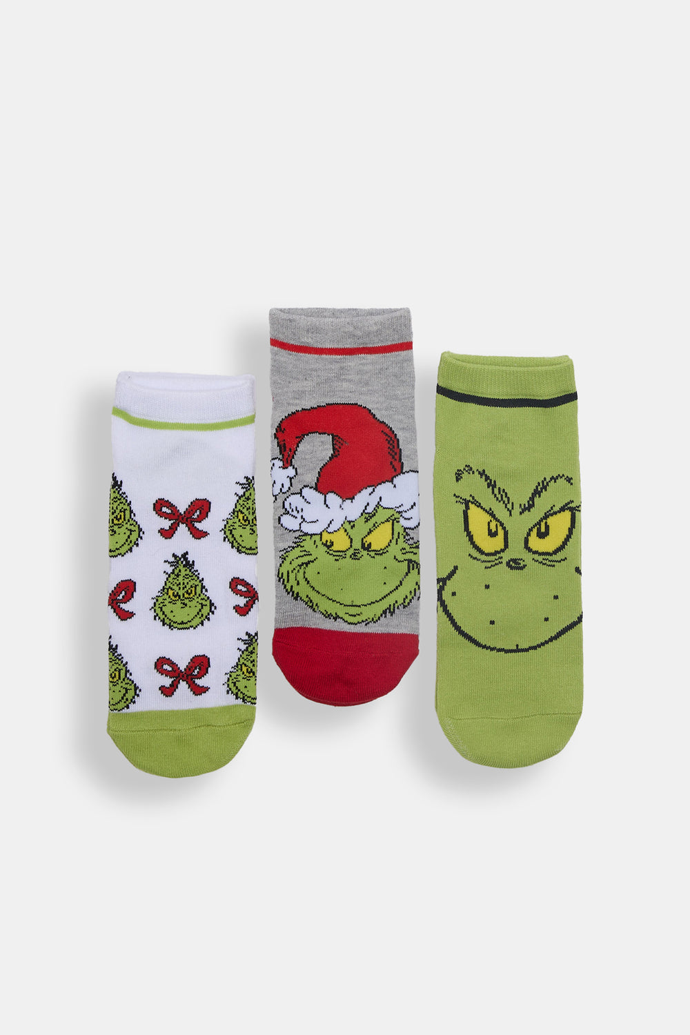 The Grinch 3-Pack Faces Ankle Socks The Grinch 3-Pack Faces Ankle Socks