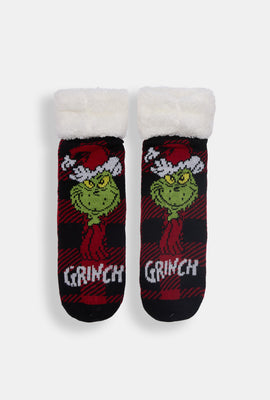 Chaussettes de lecture à carreaux The Grinch