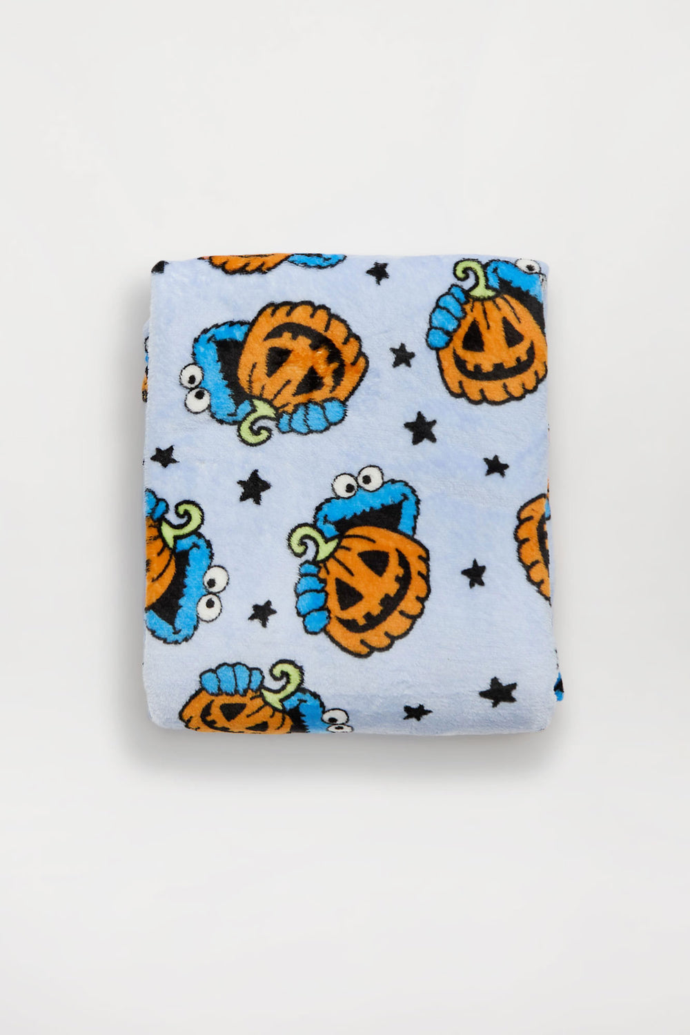Sesame Street Cookie Monster Pumpkin Plush Blanket Sesame Street Cookie Monster Pumpkin Plush Blanket