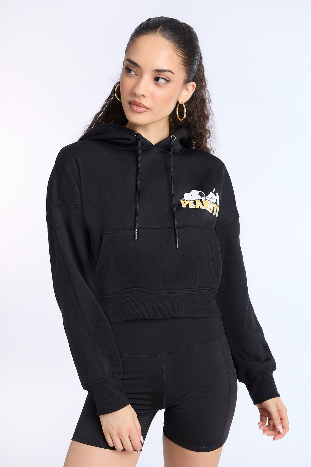 Peanuts 50 Graphic Cropped Hoodie Peanuts 50 Graphic Cropped Hoodie