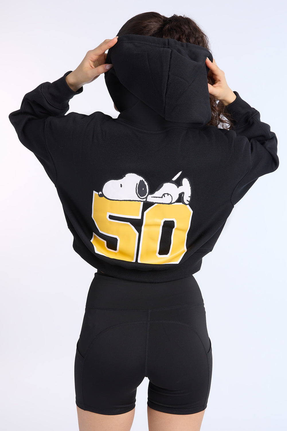 Peanuts 50 Graphic Cropped Hoodie Peanuts 50 Graphic Cropped Hoodie
