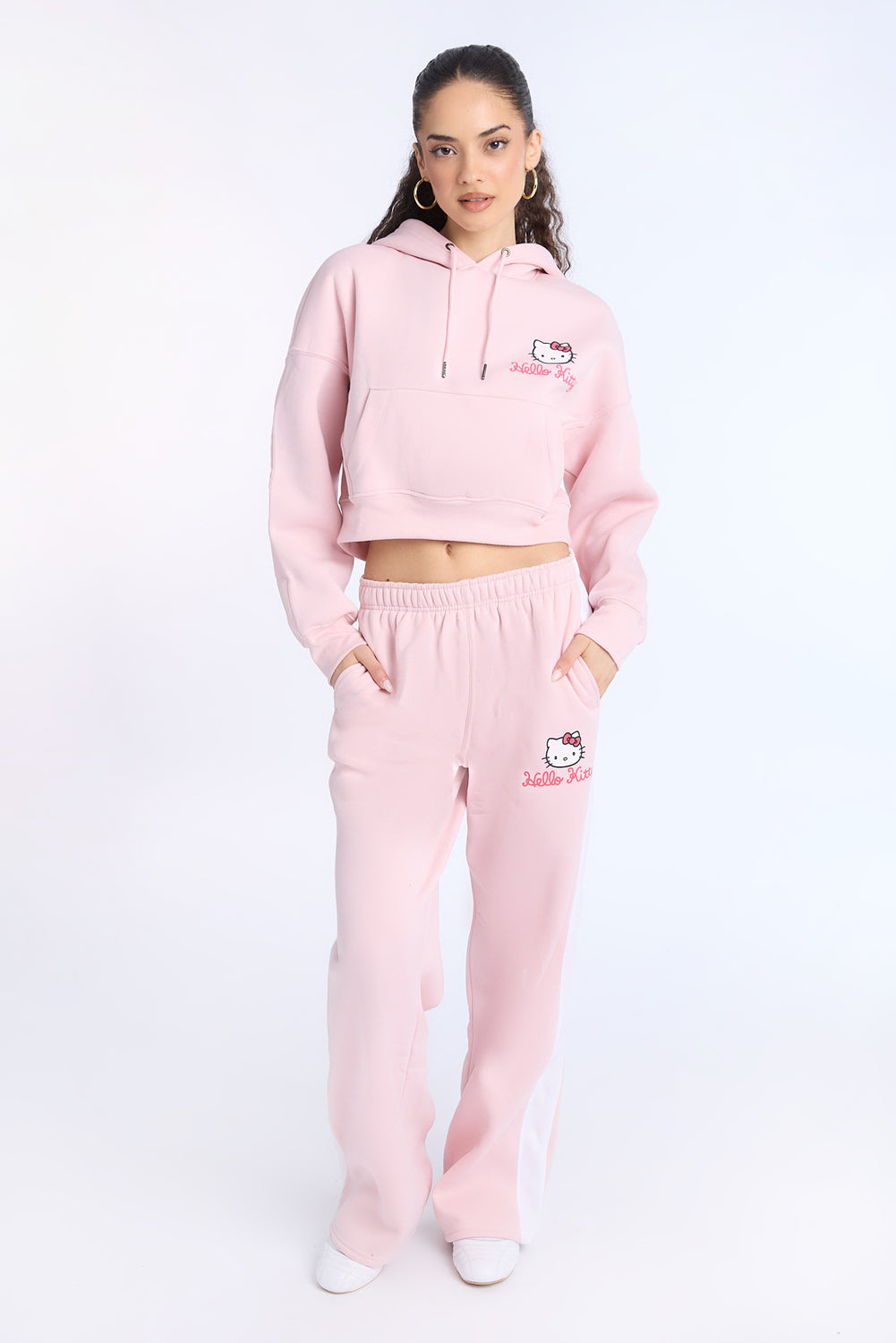 Hello Kitty Cropped Hoodie Hello Kitty Cropped Hoodie