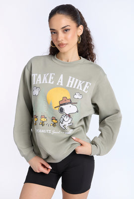 Peanuts Take A Hike Crewneck Sweatshirt