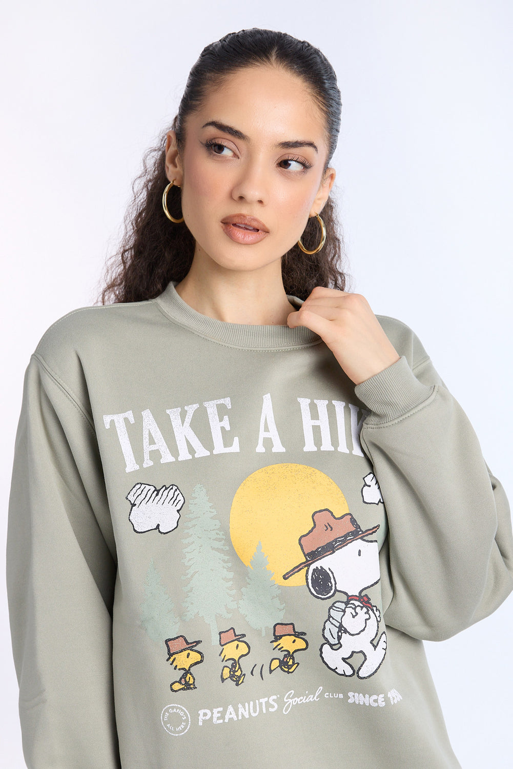 Peanuts Take A Hike Crewneck Sweatshirt Peanuts Take A Hike Crewneck Sweatshirt