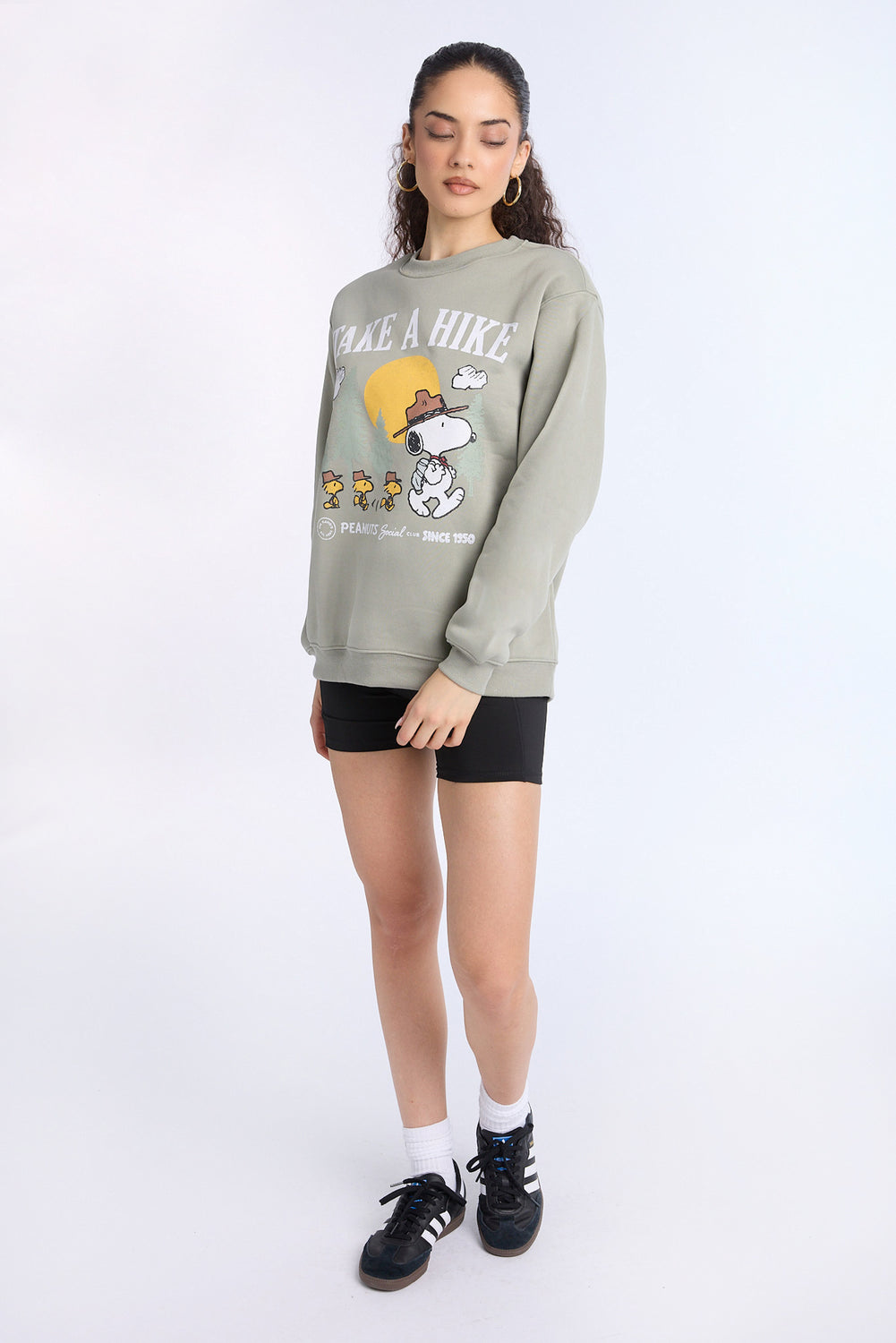Peanuts Take A Hike Crewneck Sweatshirt Peanuts Take A Hike Crewneck Sweatshirt