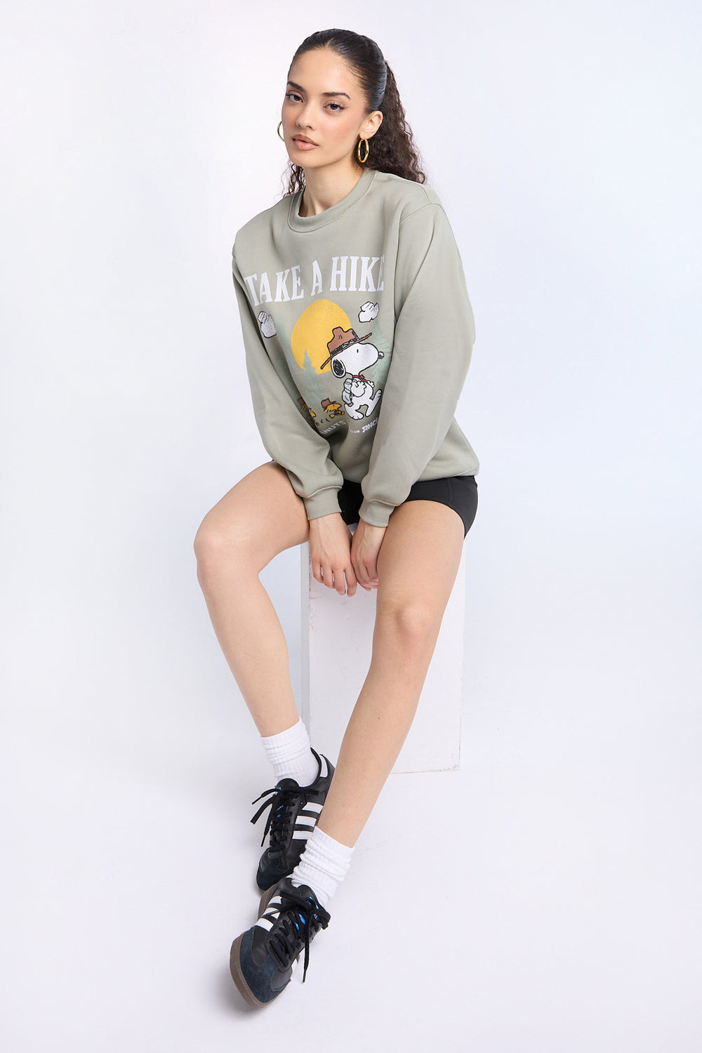 Peanuts Take A Hike Crewneck Sweatshirt Peanuts Take A Hike Crewneck Sweatshirt