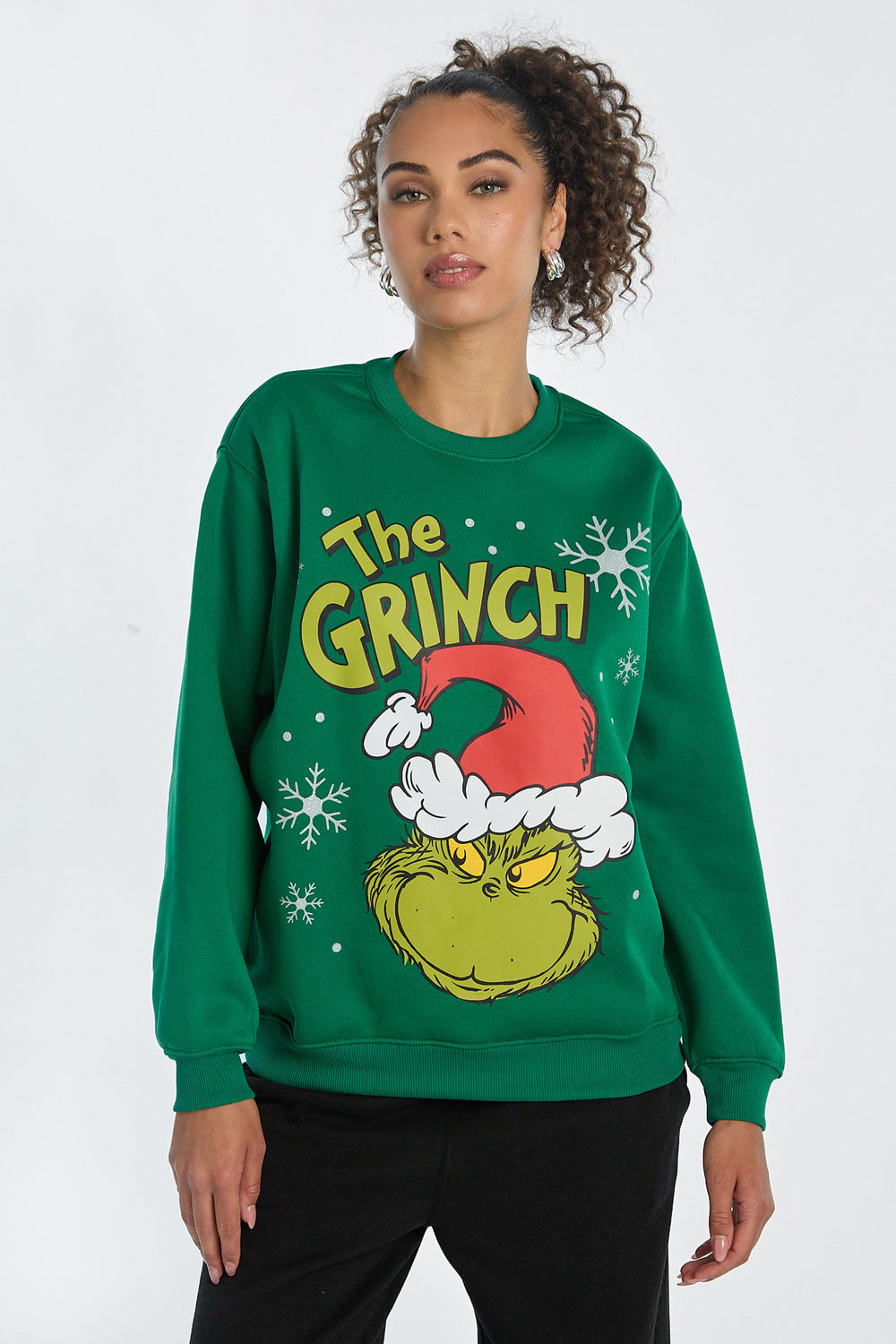 Sweatshirt à col ras du cou imprimé The Grinch Sweatshirt à col ras du cou imprimé The Grinch